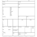 Nursing Report Sheet Template