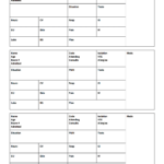 Nursing Report Sheet Template