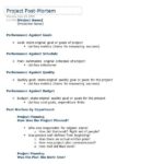 Post Project Report Template