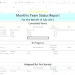 Project Status Report Template Excel Download Filetype Xls