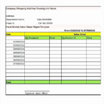 Project Status Report Template Excel Download Filetype Xls