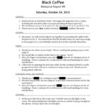 Rehearsal Report Template