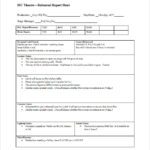 Rehearsal Report Template