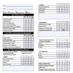 Report Card Format Template