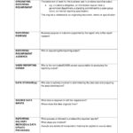 Report Requirements Template