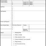 Sales Call Report Template