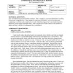 School Psychologist Report Template