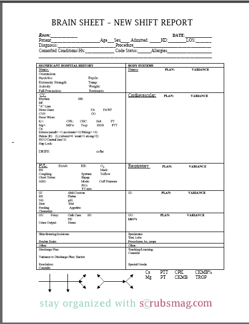 Shift Report Template