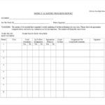 Student Progress Report Template