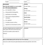 Student Progress Report Template