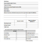 Treasurer Report Template