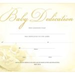 Baby Dedication Certificate Template