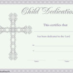 Baby Dedication Certificate Template