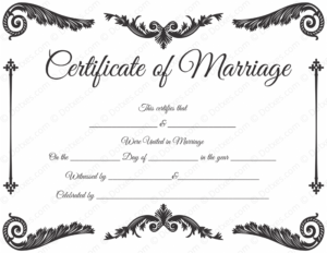 Blank Marriage Certificate Template (2) - PROFESSIONAL TEMPLATES ...