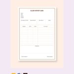 Blank Report Card Template