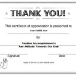 Certificate Of Appreciation Template Free Printable