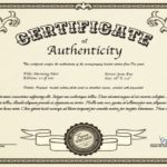 Certificate Of Authenticity Template