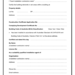 Certificate Of Compliance Template