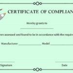 Certificate Of Compliance Template