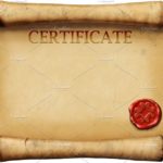 Certificate Scroll Template