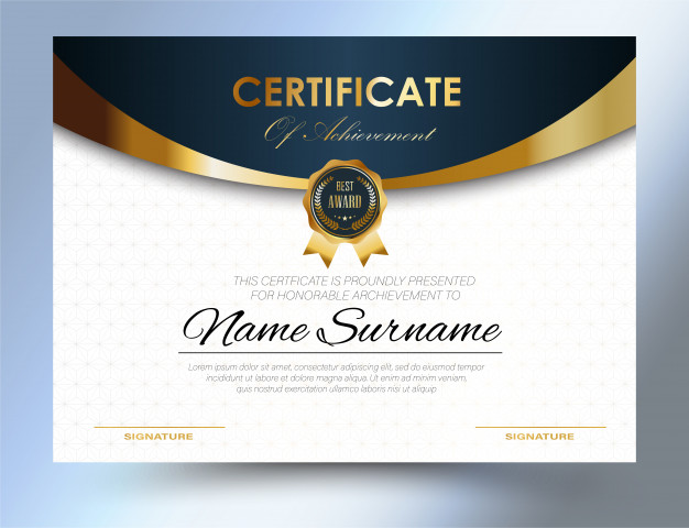 Certificate Template Size