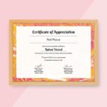 Certificates Of Appreciation Template