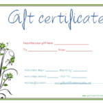 Custom Gift Certificate Template