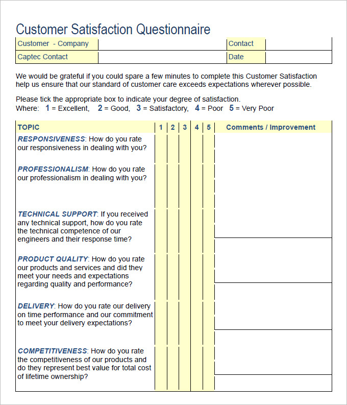 Customer Satisfaction Report Template