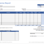 Daily Expense Report Template