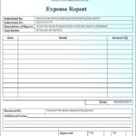 Daily Expense Report Template