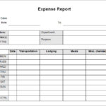 Daily Expense Report Template