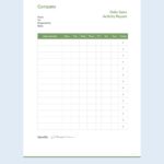 Daily Sales Report Template Excel Free