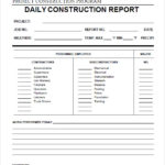 Daily Site Report Template