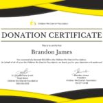 Donation Certificate Template