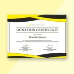 Donation Certificate Template