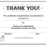 Donation Certificate Template