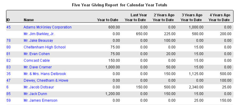 Donation Report Template 2 Professional Templates Professional
