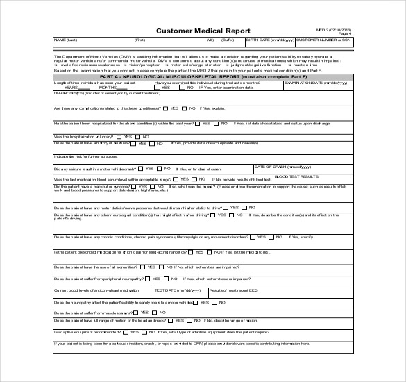 Dr Test Report Template