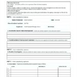 Equipment Fault Report Template