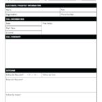 Equipment Fault Report Template