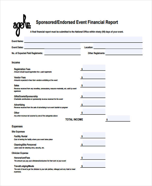 Event Debrief Report Template