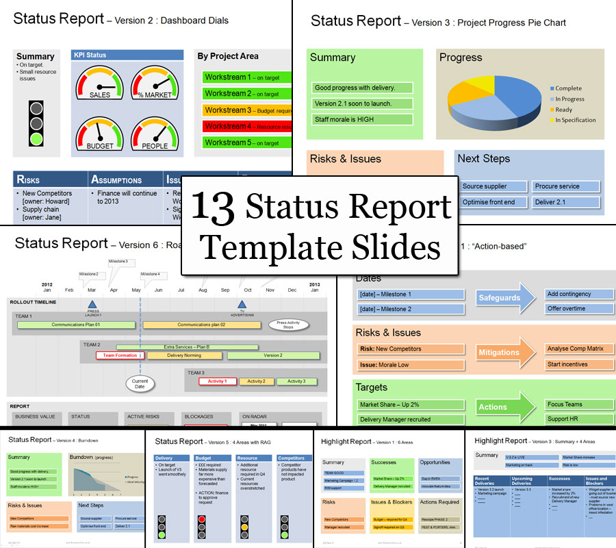 Executive Summary Project Status Report Template 5 Professional