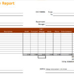 Expense Report Spreadsheet Template