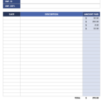 Expense Report Spreadsheet Template