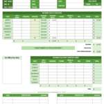 Expense Report Spreadsheet Template