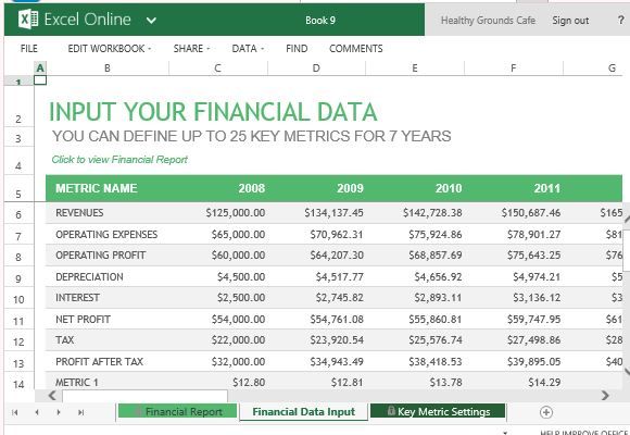 Financial Reporting Templates In Excel