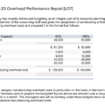 Flexible Budget Performance Report Template