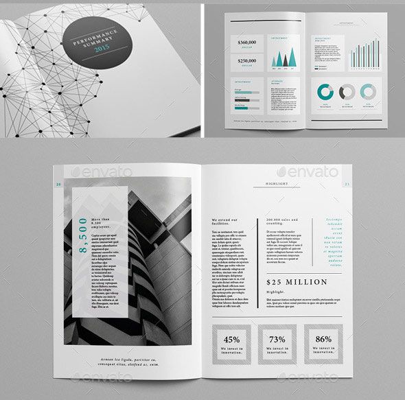 Free Annual Report Template Indesign