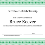 Free Certificate Of Excellence Template