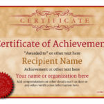 Free Certificate Of Excellence Template